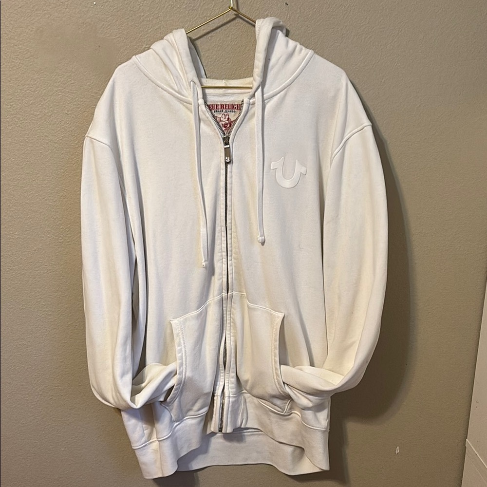 True Religion Off-White Hoodie